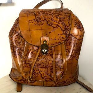 BRAND NEW! NEVER USED! Patricia Nash Casape Backpack in Signature Map Design.